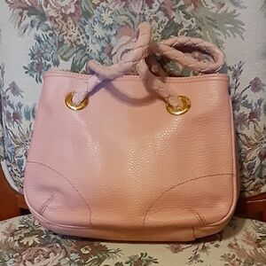 Desmo Made in Italy Pink Mini Leather Handbag